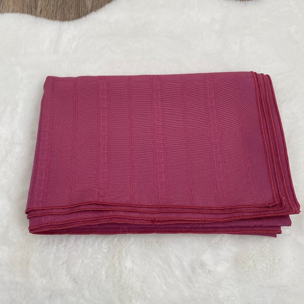 Pink Oblong Tablecloth
